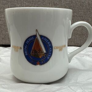 America's Cup White Ceramic Mug